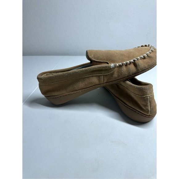 Minnetonka Men’s Moccasins Size 12 Brown Shoe Slipper Sole Tan - Picture 6 of 9